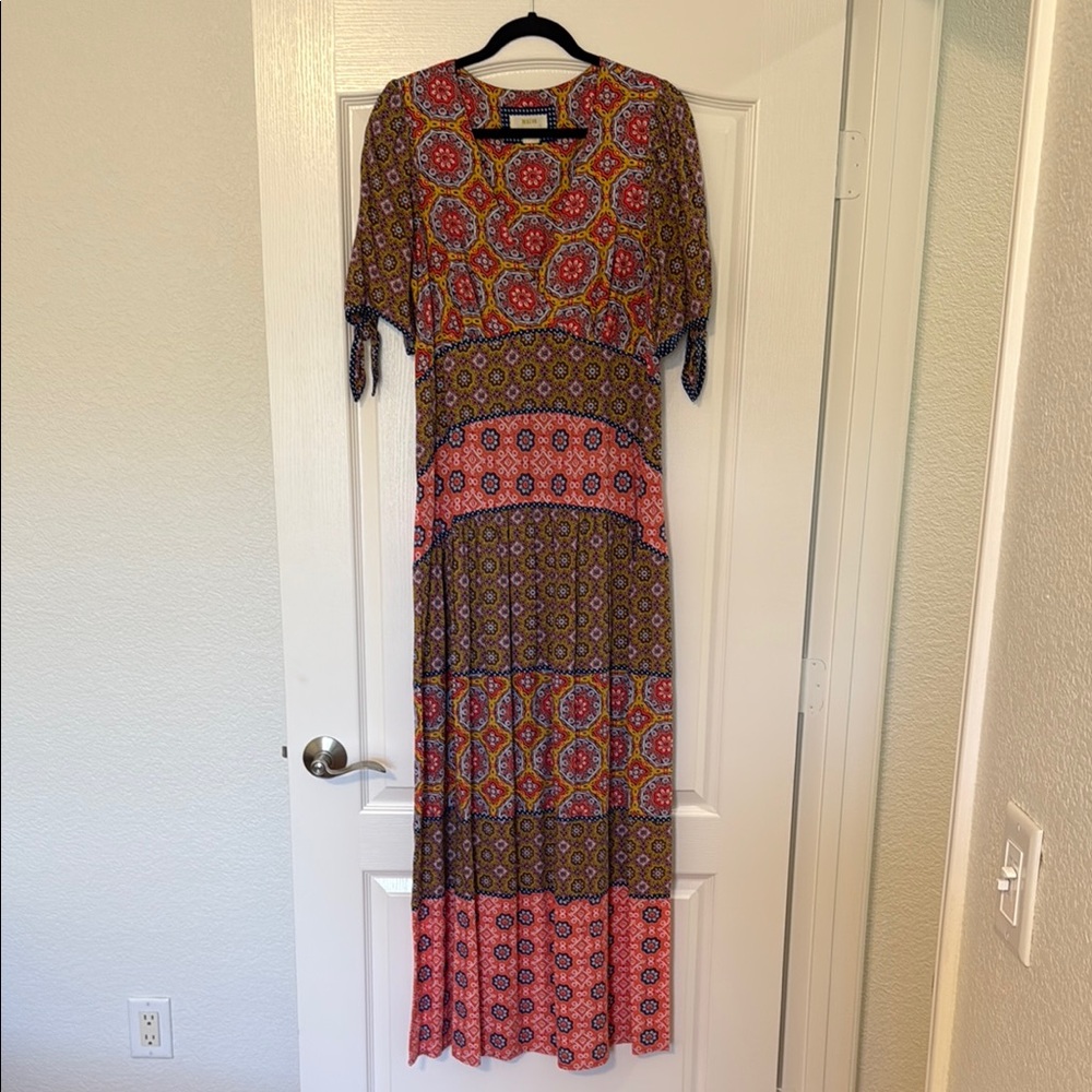 Anthropologie - Maeve Flutter Sleeve Maxi Sundress